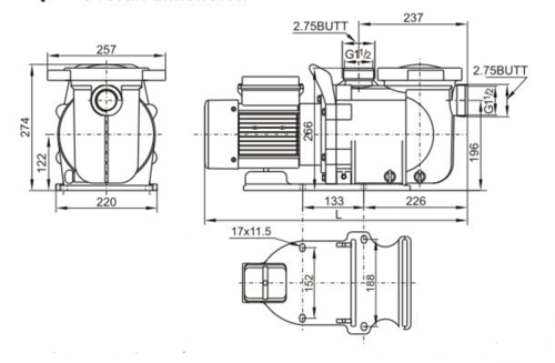 משאבת סחרור 1 כח