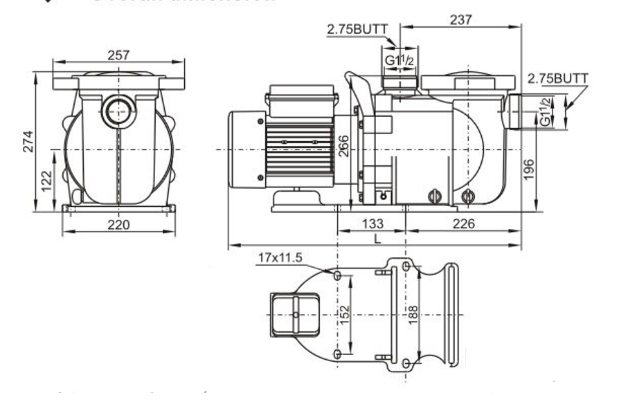 משאבת סחרור 1.5 כח